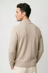 Cardigan jacket with suede front - MONTEZEMOLO