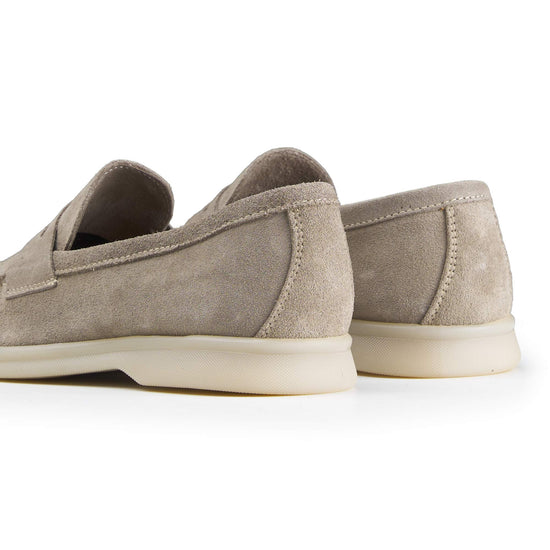 Suede penny loafer with rubber sole - MONTEZEMOLO