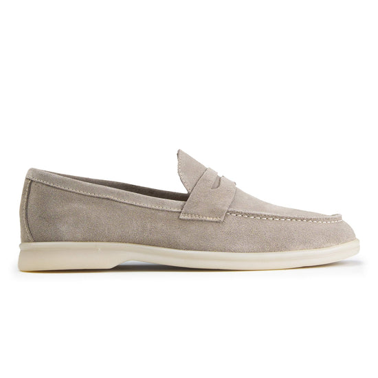 Suede penny loafer with rubber sole - MONTEZEMOLO