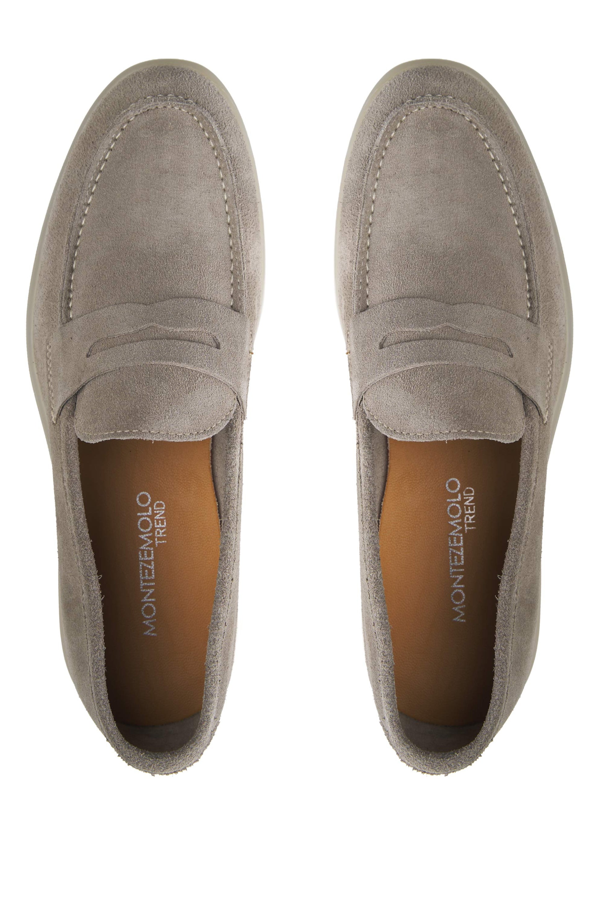 Suede penny loafer with rubber sole - MONTEZEMOLO