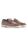 Suede penny loafer with rubber sole - MONTEZEMOLO