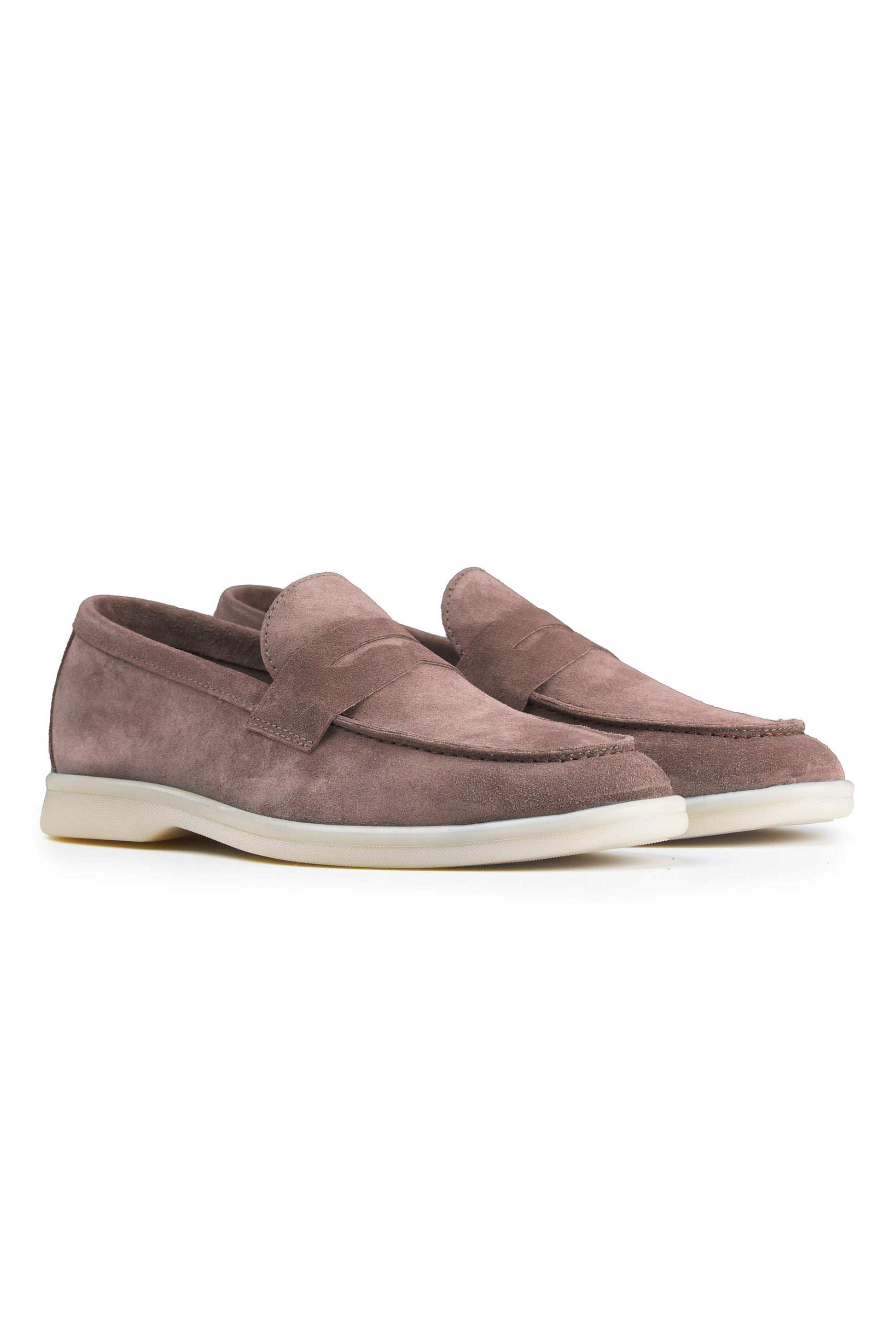 Suede penny loafer with rubber sole - MONTEZEMOLO