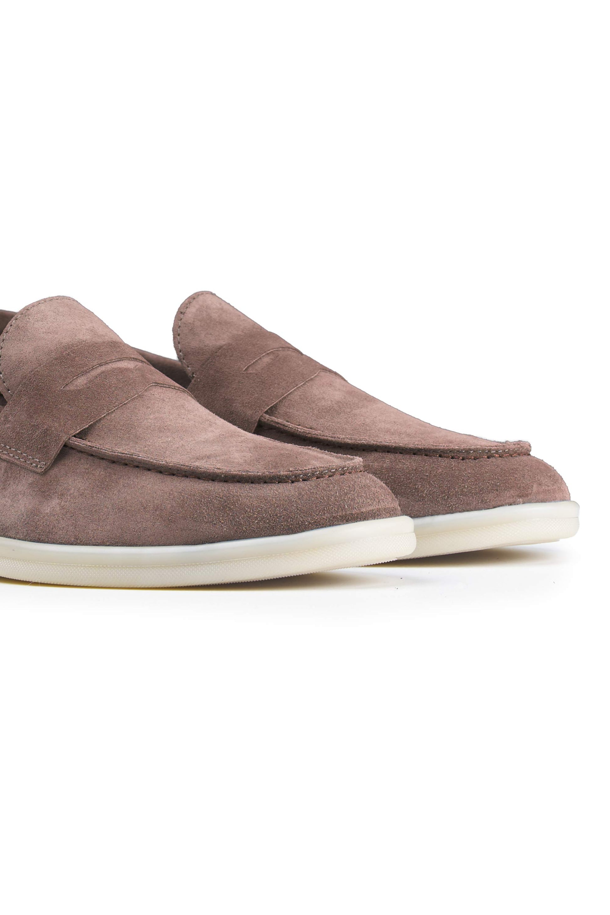 Suede penny loafer with rubber sole - MONTEZEMOLO