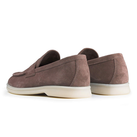 Suede penny loafer with rubber sole - MONTEZEMOLO