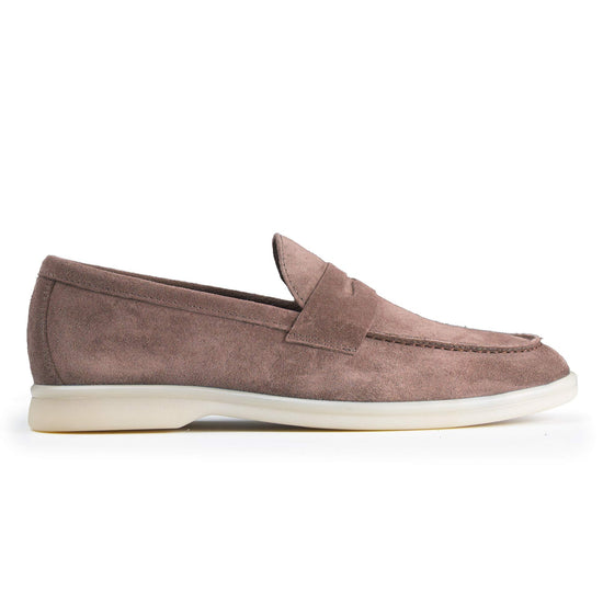 Suede penny loafer with rubber sole - MONTEZEMOLO