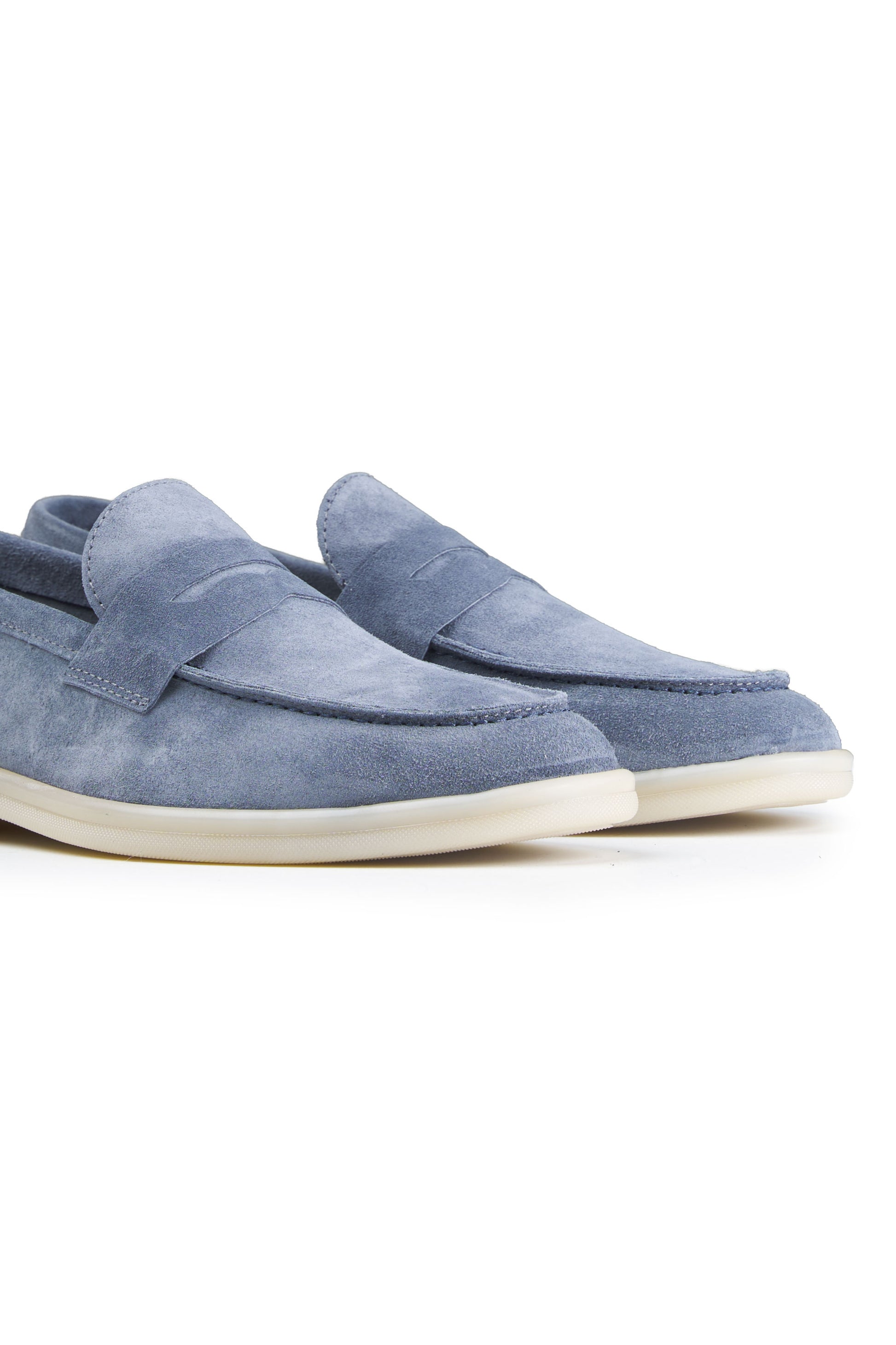 Suede penny loafer with rubber sole - MONTEZEMOLO