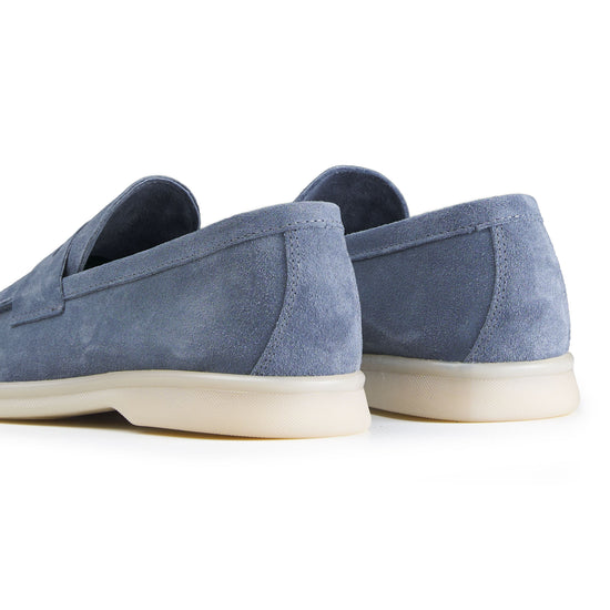 Suede penny loafer with rubber sole - MONTEZEMOLO