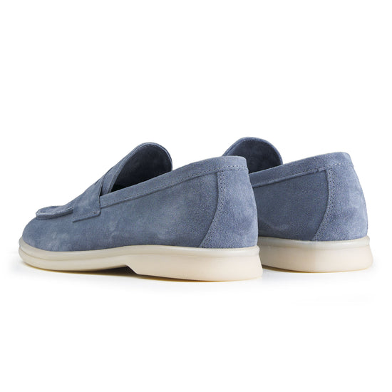 Suede penny loafer with rubber sole - MONTEZEMOLO