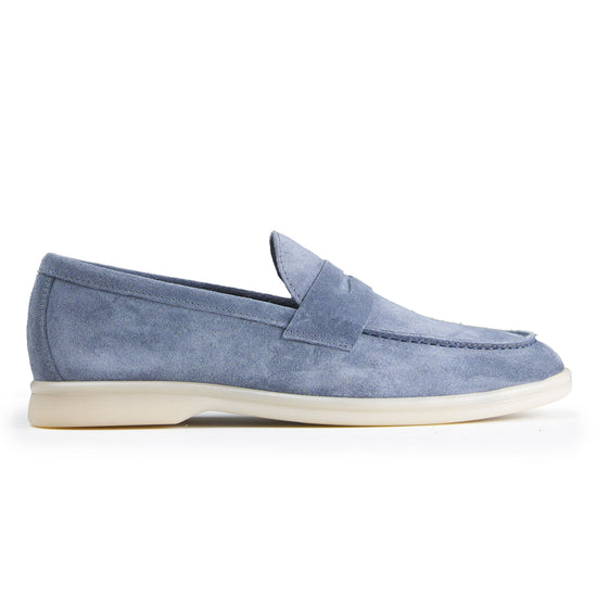 Suede penny loafer with rubber sole - MONTEZEMOLO
