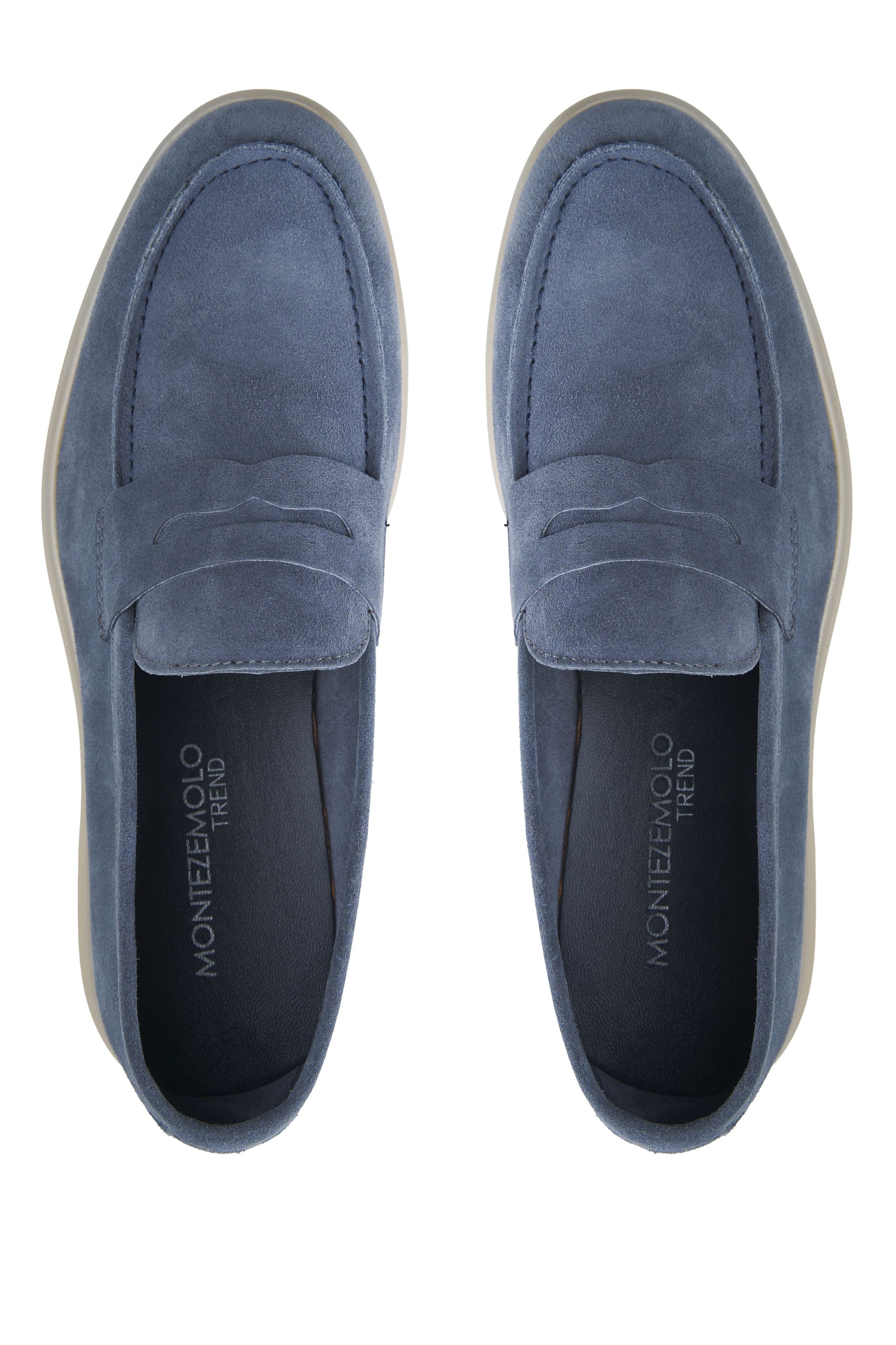 Suede penny loafer with rubber sole - MONTEZEMOLO