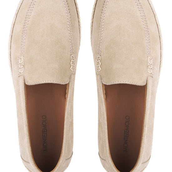 Suede Espadrille-Style Loafer - MONTEZEMOLO