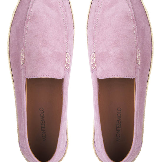 Suede Espadrille-Style Loafer - MONTEZEMOLO