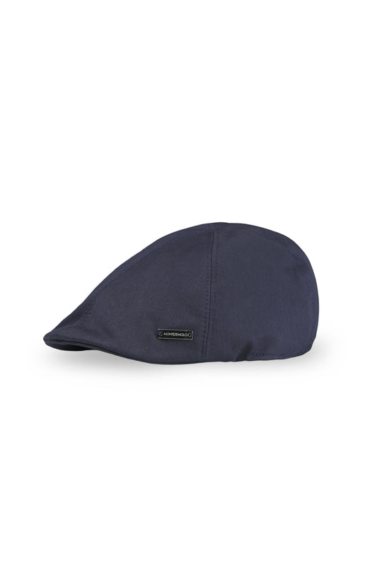 Water-resistant technical fabric flat cap - MONTEZEMOLO