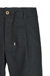 Stretch Wool Drawstring Trousers