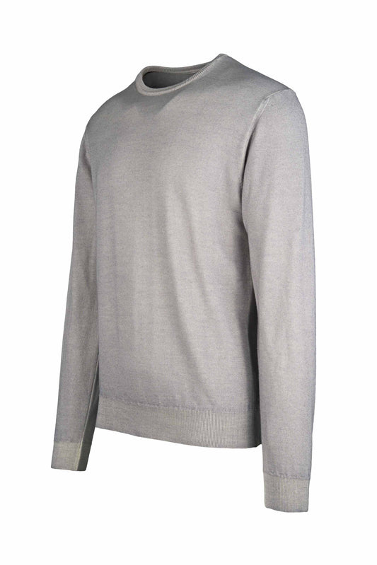 Pure wool crewneck sweater