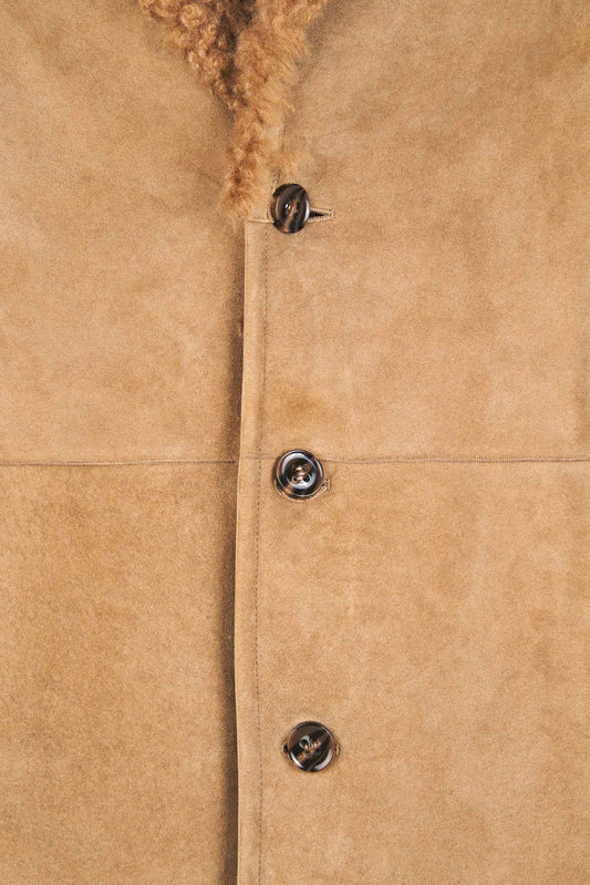 Merino Sheepskin Suede Shearling Coat - MONTEZEMOLO