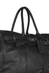 Grained Leather Duffle Bag