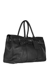 Grained Leather Duffle Bag