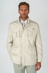 Unlined Field Jacket with concealed Hood