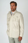 Unlined Field Jacket with concealed Hood