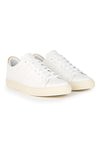 White Calf Leather Sneakers