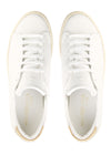 White Calf Leather Sneakers