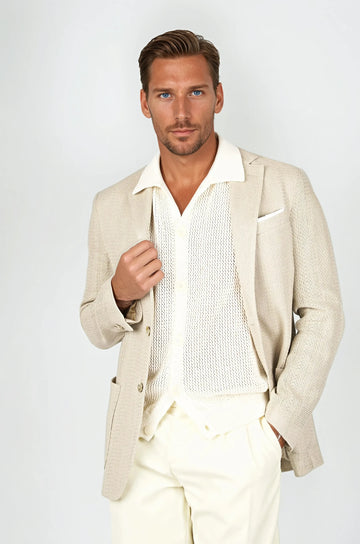 Giro-Inglese Weave Linen & Cotton Jacket