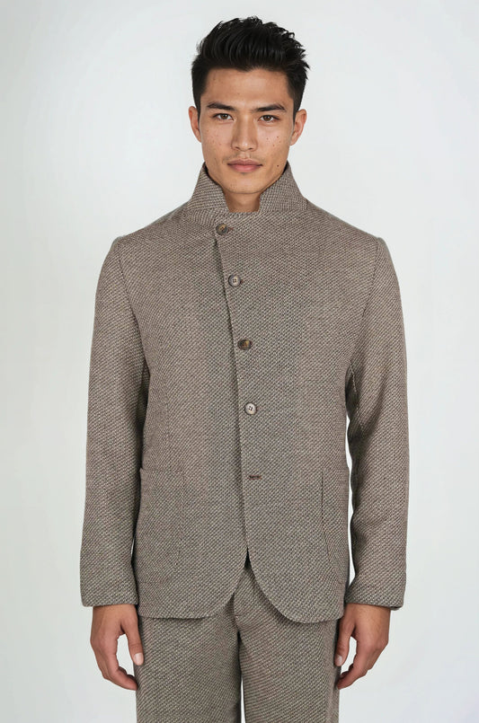 Giro-Inglese Weave Star-Collar Jacket