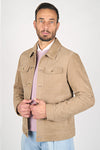 Reindeer Leather Trucker Jacket