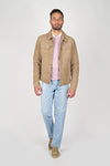 Reindeer Leather Trucker Jacket
