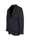 Unlined micro-piqué jacquard blazer