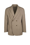 Unlined double-breasted jacket