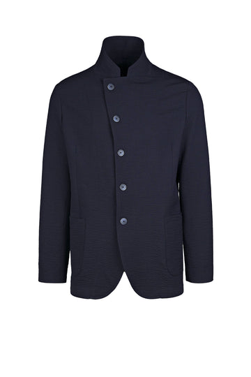 Seersucker Wool Star Collar Jacket