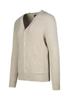 Ribbed V-neck Cardigan