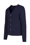 Ribbed V-neck Cardigan