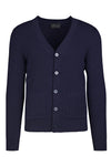 Ribbed V-neck Cardigan