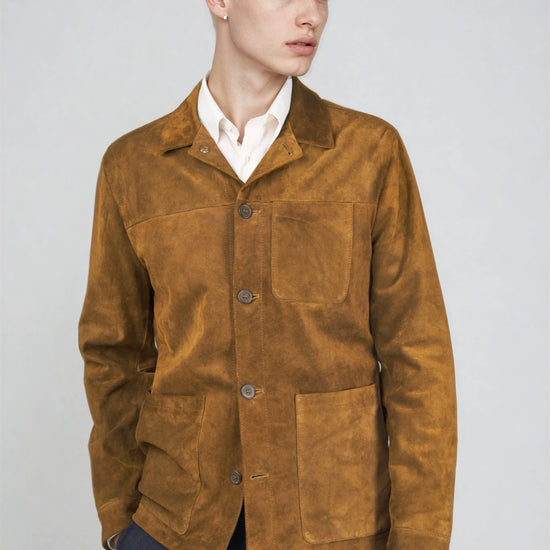 Suede Chore Jacket - MONTEZEMOLO