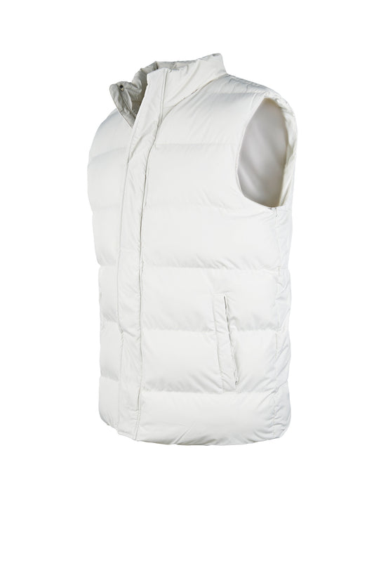 Quilted vest in matte nylon
