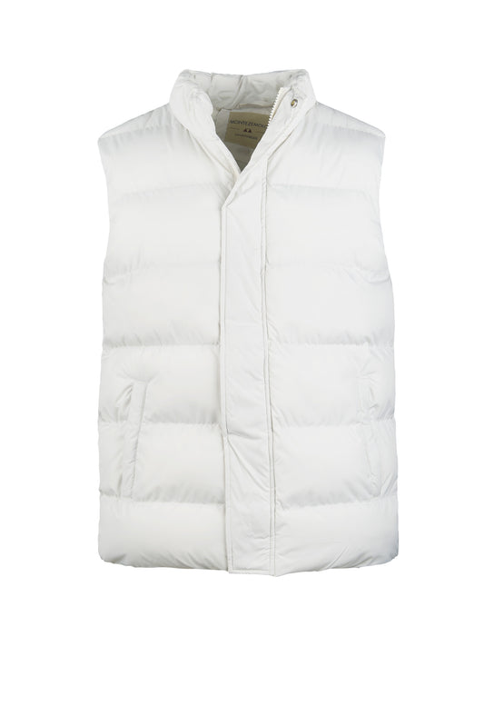 Quilted vest in matte nylon