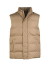 Quilted vest in matte nylon