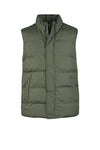 Quilted vest in matte nylon