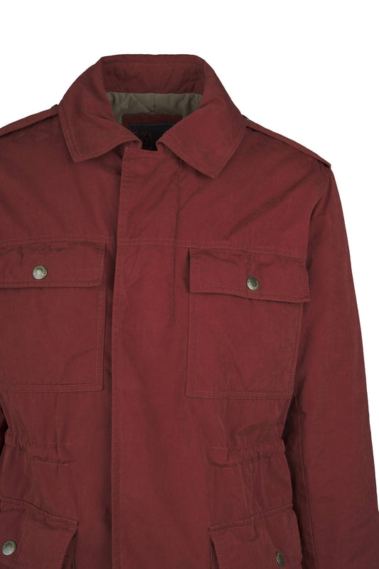 Quilted four-pocket safari jacket