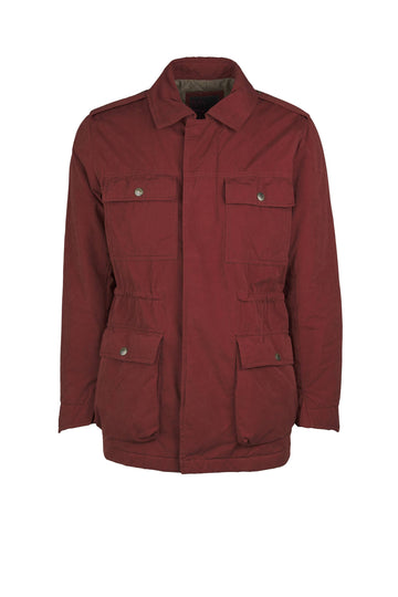 Quilted four-pocket safari jacket