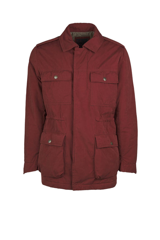 Quilted four-pocket safari jacket