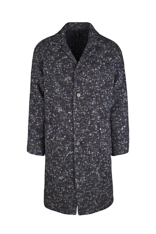 Unlined baby alpaca & wool raglan coat