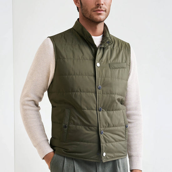 Quilted nylon padded gilet - MONTEZEMOLO