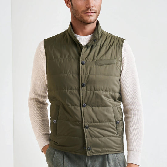 Quilted nylon padded gilet - MONTEZEMOLO
