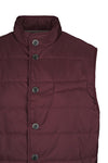 Quilted nylon padded gilet