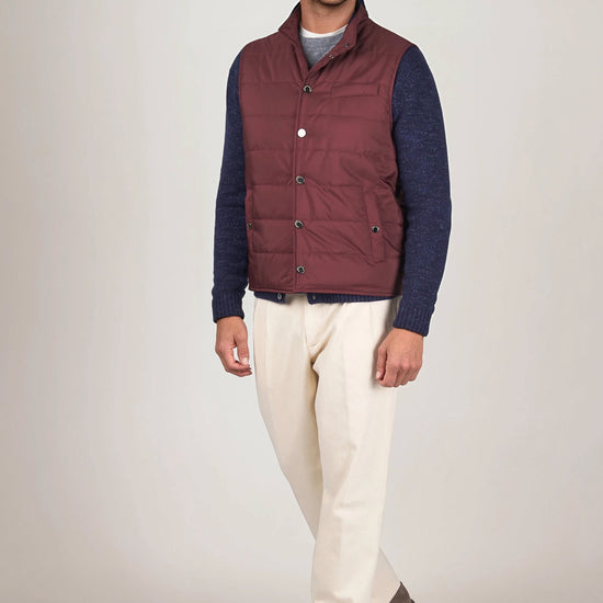 Quilted nylon padded gilet - MONTEZEMOLO