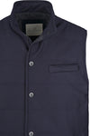 Padded wool-cotton vest